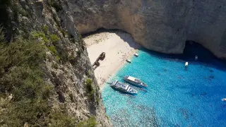 Navagio, epava Panagiotis și apa turcoaz din Zakynthos